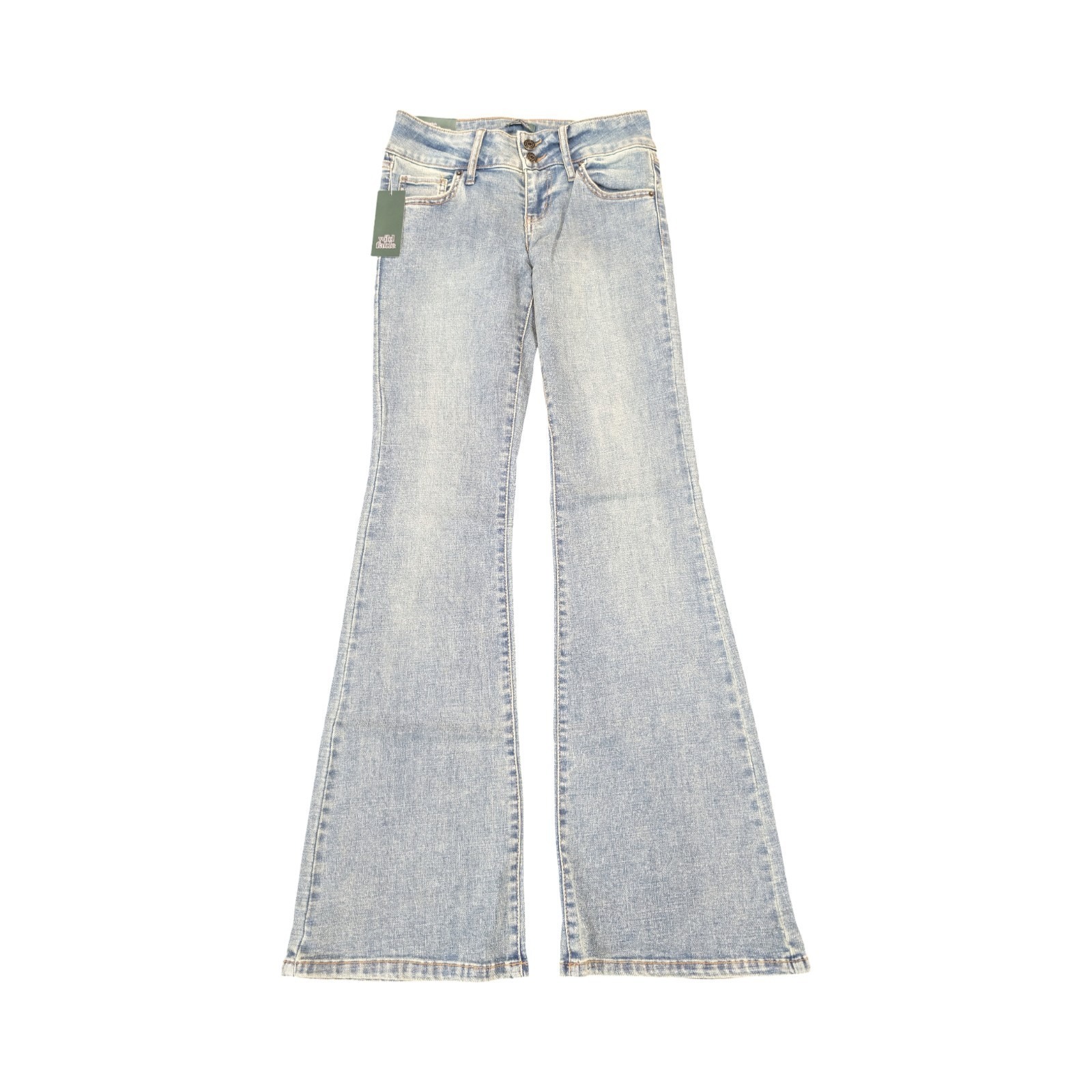 C5 Wild Fable Low Rise Flare Jeans Light-Wash High Stretch Size 6 / 33" Inseam